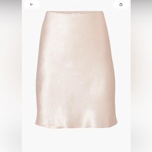 Aritzia slip satin mini skirt
